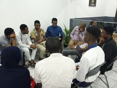Photo 4 of of Port-Harcourt School Of AI members in a study group